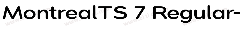 MontrealTS 7 Regular字体转换